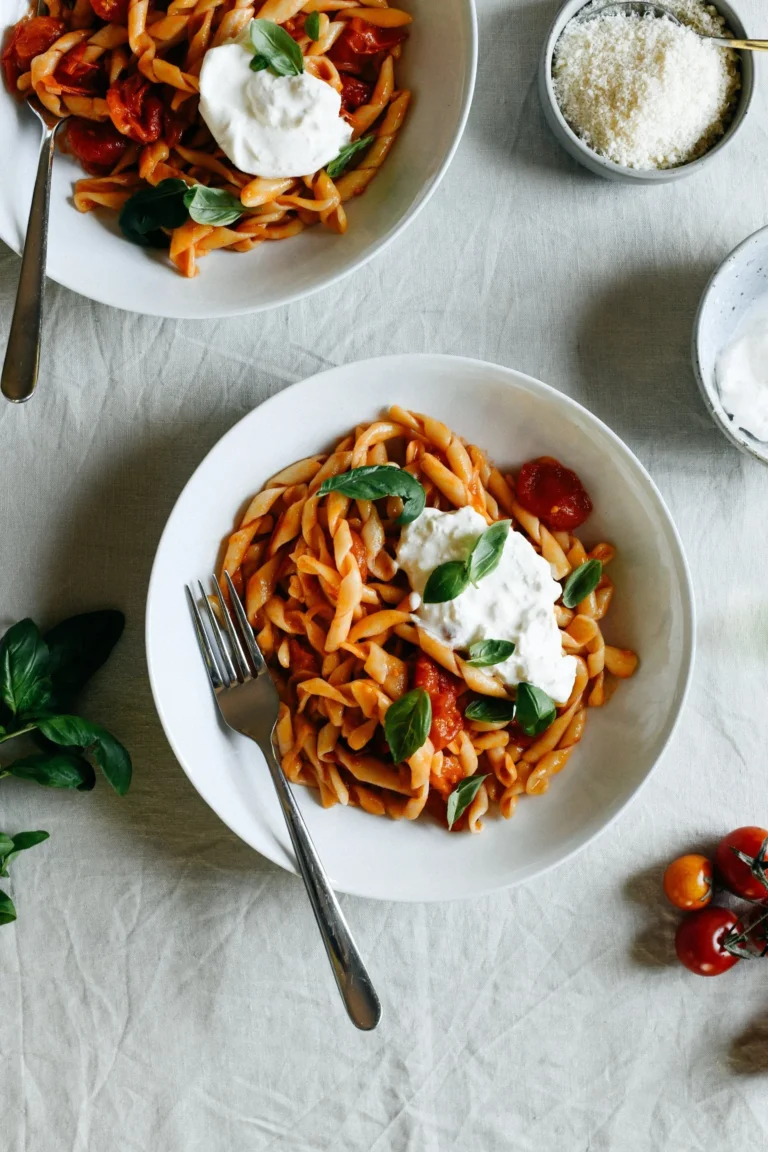 Busiate with Cherry Tomato Sugo