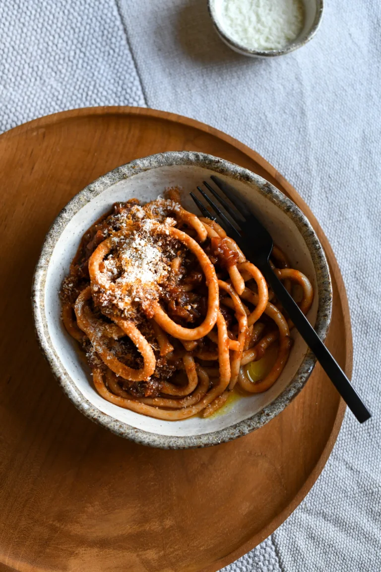 Pici with Sugo Finto