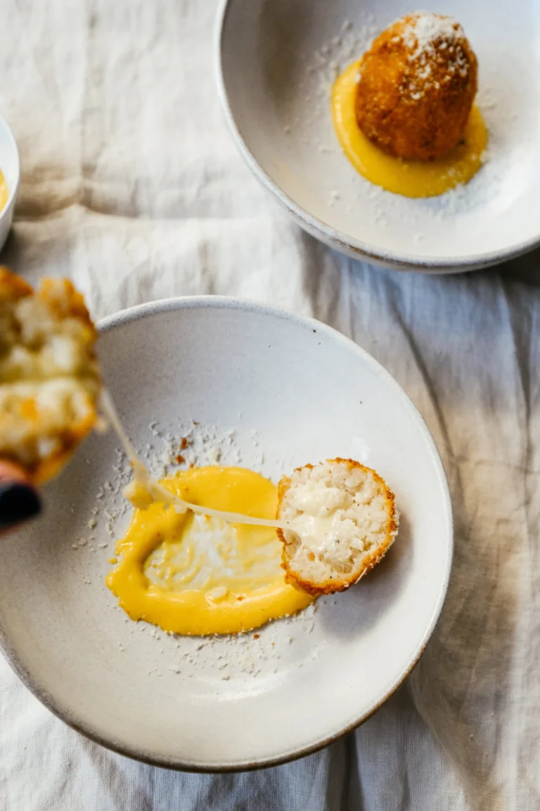 Cacio e Pepe Supplì with Truffle Mayo