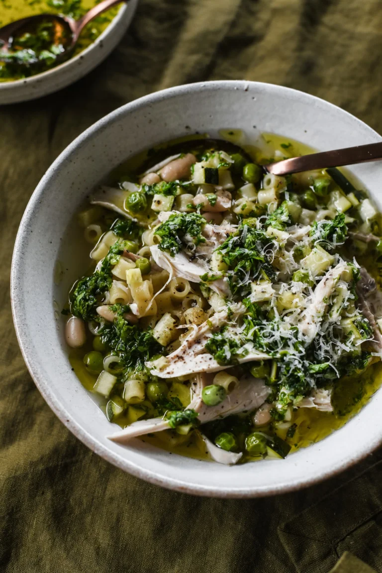 Green Chicken Minestrone with Gremolata