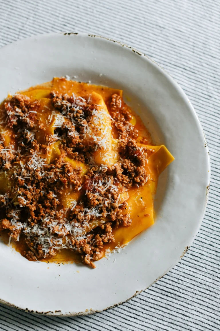 Silk Handkerchiefs with Pork Ragu