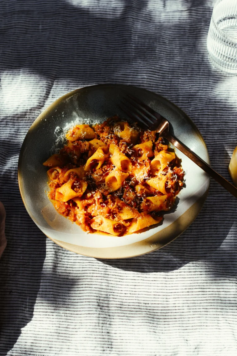 Garganelli with Spicy Sausage Ragu