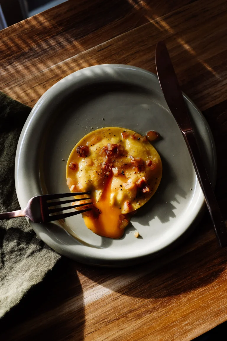 Carbonara Raviolo all’uovo