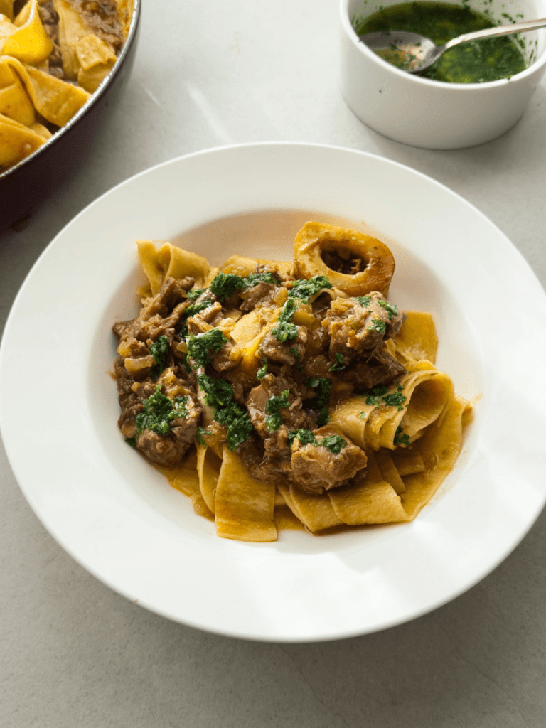Pappardelle with Ossobuco and Gremolata