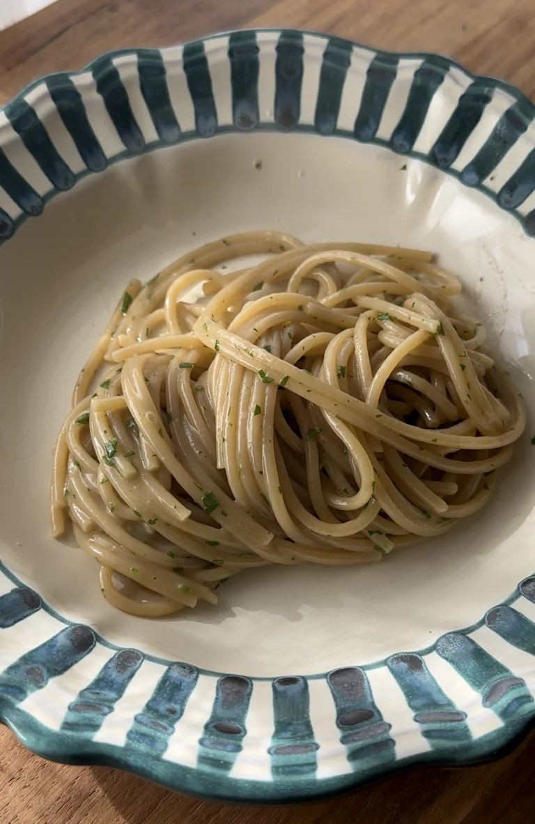 5 minute anchovy butter pasta sauce